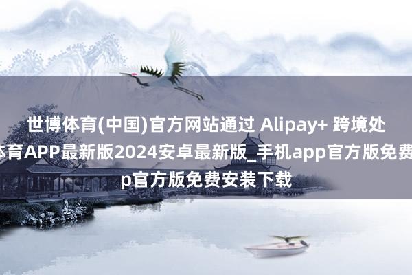 世博体育(中国)官方网站通过 Alipay+ 跨境处事-世博体育APP最新版2024安卓最新版_手机app官方版免费安装下载