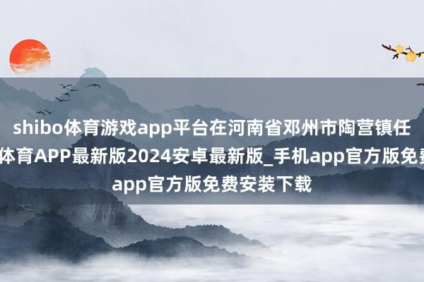 shibo体育游戏app平台在河南省邓州市陶营镇任营村-世博体育APP最新版2024安卓最新版_手机app官方版免费安装下载