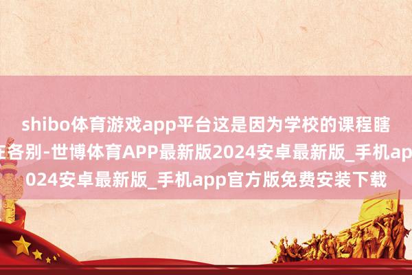 shibo体育游戏app平台这是因为学校的课程瞎想与市集本色需要存在各别-世博体育APP最新版2024安卓最新版_手机app官方版免费安装下载