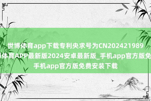 世博体育app下载专利央求号为CN202421989319.7-世博体育APP最新版2024安卓最新版_手机app官方版免费安装下载