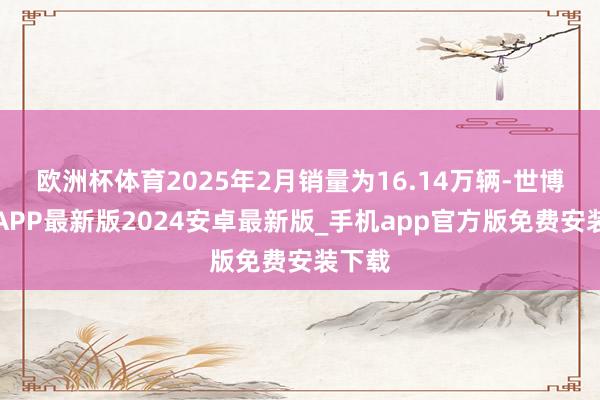 欧洲杯体育2025年2月销量为16.14万辆-世博体育APP最新版2024安卓最新版_手机app官方版免费安装下载
