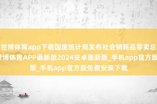 世博体育app下载国度统计局发布社会销耗品零卖总和月度讲明-世博体育APP最新版2024安卓最新版_手机app官方版免费安装下载