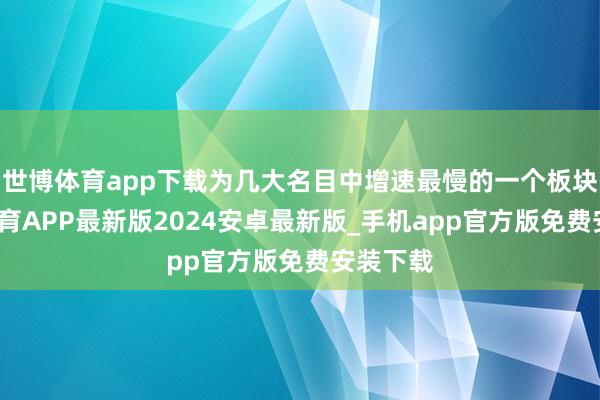 世博体育app下载为几大名目中增速最慢的一个板块-世博体育APP最新版2024安卓最新版_手机app官方版免费安装下载
