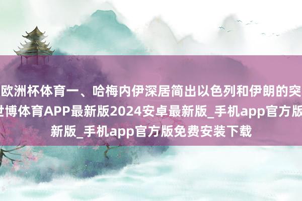欧洲杯体育一、哈梅内伊深居简出以色列和伊朗的突破爆发以来-世博体育APP最新版2024安卓最新版_手机app官方版免费安装下载