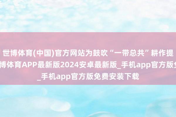 世博体育(中国)官方网站为鼓吹“一带总共”耕作提供新动能-世博体育APP最新版2024安卓最新版_手机app官方版免费安装下载