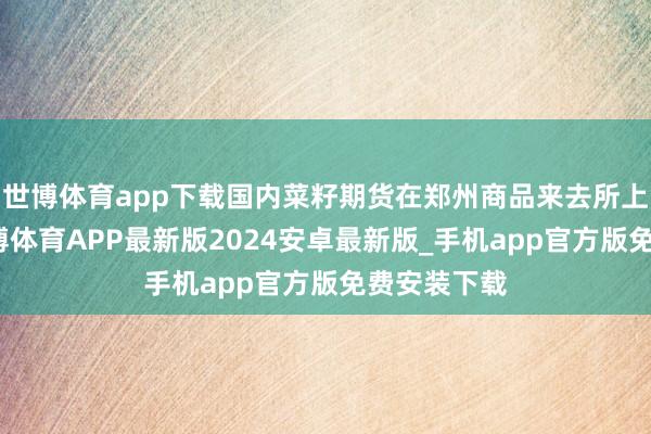世博体育app下载国内菜籽期货在郑州商品来去所上市来去-世博体育APP最新版2024安卓最新版_手机app官方版免费安装下载