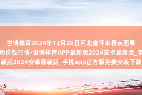 世博体育2024年12月28日河北省怀来县京西果菜批发市集有限职守公司价钱行情-世博体育APP最新版2024安卓最新版_手机app官方版免费安装下载